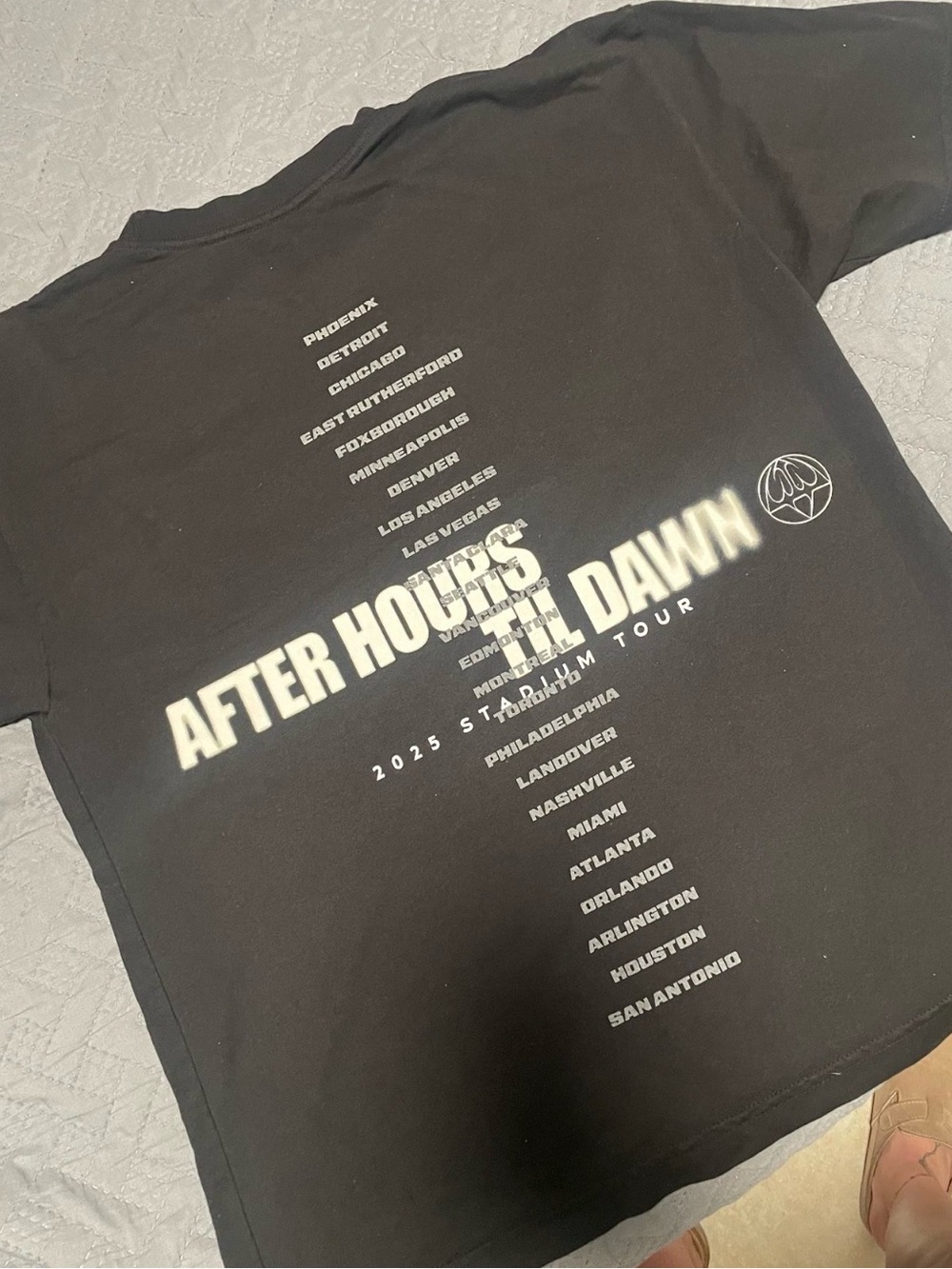 After Hours Til Dawn Tour Graphic T-Shirt - Black